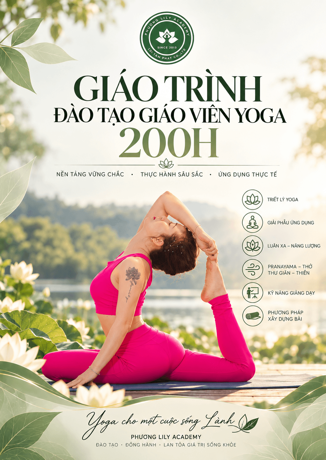 CHƯƠNG TRÌNH ĐÀO TẠO HLV YOGA 200H