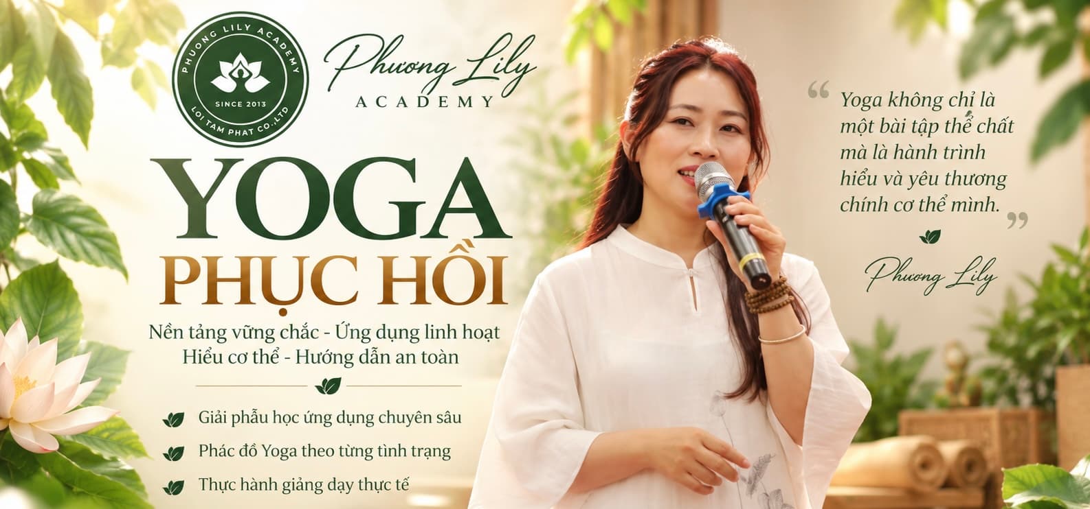 CHƯƠNG TRÌNH ĐÀO TẠO GIÁO VIÊN YOGA PHỤC HỒI CHUYÊN SÂU 100H